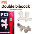 Water Tap Double Bib Cock For Toilet Shower| double tap | double tooti | double bibcock for Muslim shower| Muslim shower bibcock with brass spindle and high quality material. 