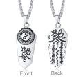 New Yin Yang Gossip Symbol Necklace Pendant for Men Demon Protection Ghost Hunter Male Jewelry Stainless Steel. 