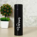Customize With Your Name Smart LED Temperature Water Bottle 500ml Stainless Steel Hot & Cold Bottles with Vacuum Thermos Flask. 
