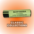 18650 6800mAh 3.7V NCR Lithium ion Rechargeable Battery Cell Pack of Two. 