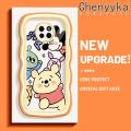 chenyyka For Huawei Mate 20 Mate 20 Pro Case Cartoon Winnie the Pooh Pattern Colorful Lovely Cream Wave Border Soft Clear Shockproof Phone Cases Creative Camera Transparent Casing Simple Gentle Protective Cover. 