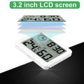 Room Thermometer, Humidity Meter, Temperature and Hygrometer with LCD Screen Monitor Temperature and Humidity. 