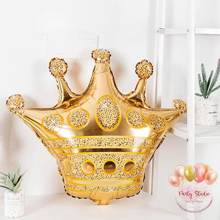 GOLDEN CROWN FOIL BALLOON FOR GOLDEN THEME (  26 INCH IN SIZE )