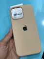 Official Silicone Case for iPhone 16 Pro Max 16 Pro with Apple Logo Shockproof Camera Protection Desert Titanium. 