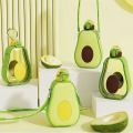 600ml Newest Super Cute Avocado Straw Plastic Water Bottle for School Kids Children Outdoor Portable Strap Summer Sports Water Bottle. 