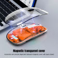 3 Modes Wireless Rechargeable Transparent Mouse – Bluetooth Mouse & 2.4G USB Gaming Mouse for PC, Laptop, and Desktop – Wireless Mouse for Gaming, Logitech Style Design. 