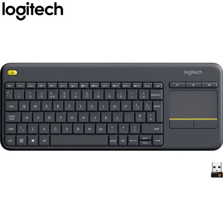 Logitech K400 Plus Wireless Keyboard with Touch Pad for PC and TVs
