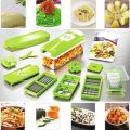 12 in 1 Multipurpose Chopper, Fruits & Vegetable Cutters, Grater Peeler Chipser, Unbreakable Food Grade Body, Easy Push to Clean Button Slicer Dicer, Chopper for Kitchen. 