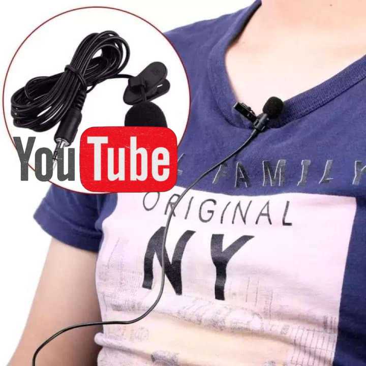 Omnidirectional Headset Microphone for Voice Recording, Lapel Mic for Interviews, Meetings, Lectures, and Speeches