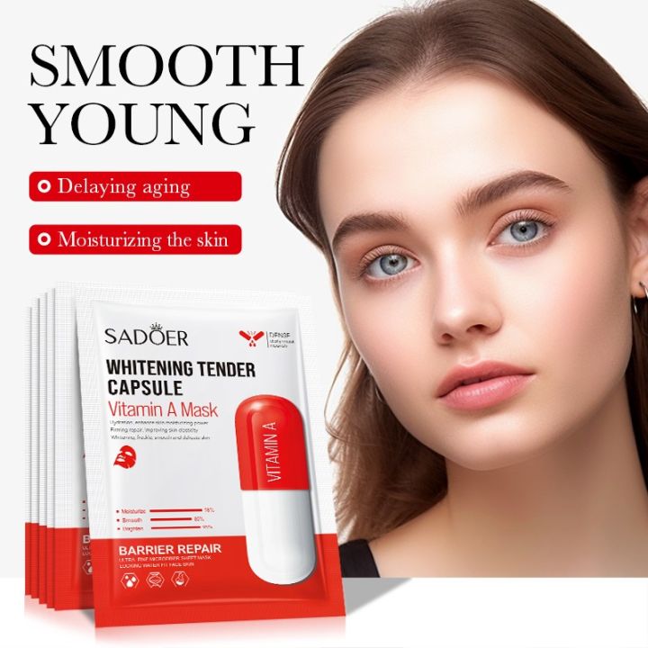 Sadoer%20Pack%20of%204%20%20Vitamin%20Repair%20Antioxidant%20Whitening%20Capsule%20Facial%20Sheet%20Mask%20-%20Image%204