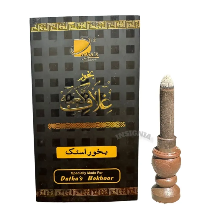 Ghilaf-e-Kaaba%20Bakhoor%2012%20Sticks%20With%20Burner%20/%20Bakhoor%20Fragrance%20Burning%20Sticks%20/%20Long%20Lasting%20Scented%20Smoke%20-%20Image%203