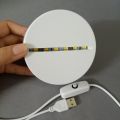 LED Night Lamp USB Powered Gaming Room Desk Setup Lighting Decor Warm White Color Bedroom Cartoon Table Light Gift for Birthday. 