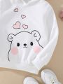 Cute White Bear Hoodie Sweatshirt for Kids, Babies, Teens, Girls Online Shopping Kids Winter Clothes. 