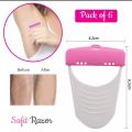 Women Razor Disposable Body Shaving Razor- Pack of 6 Blades. 
