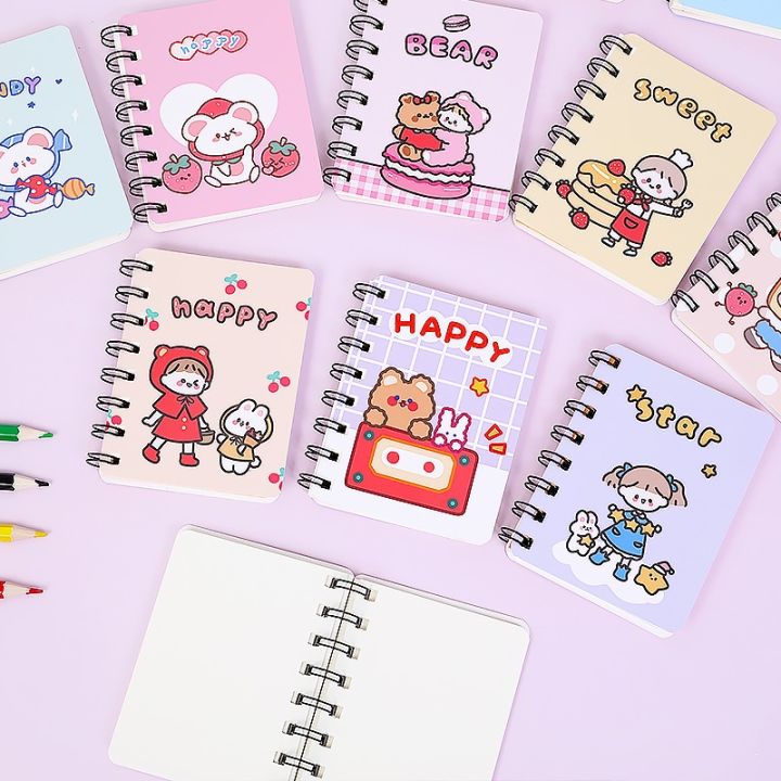 Notebook%20Cute%20Animal%20Cartoon%20A7%20Coil%20Book%20Learning%20Office%20Portable%20Notepad%20Side%20Flip%20Loose-leaf%20Diary%20Four%20Choose%20One%20Random%20-%20Image%202