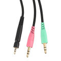 Replacement Cable for Sennheiser G4ME ONE GAME ZERO 373D GSP 350 / GSP 500 / GSP 600 Headphones(PC Version 2 Meters). 