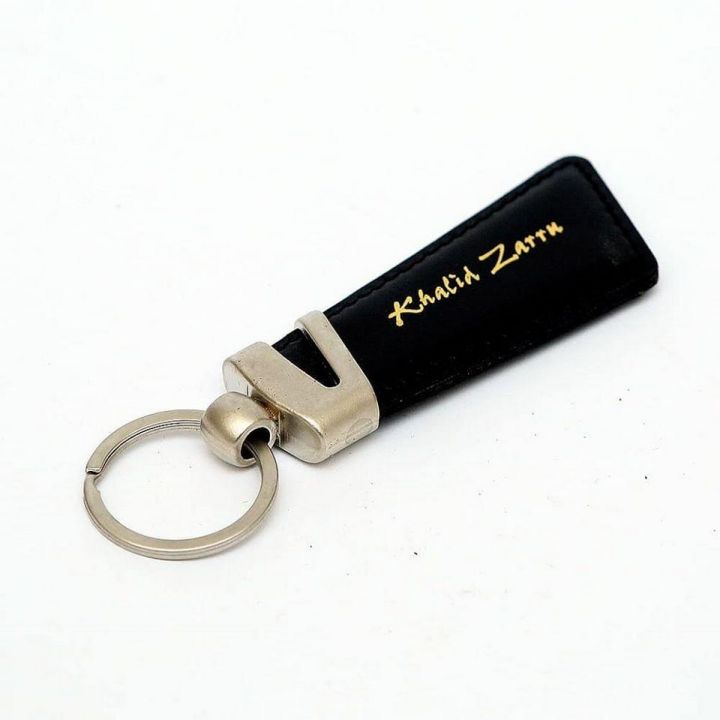 CUSTOMIZED NAME ON LEATHER KEYCHAIN (PERFECT GIFT TO SEND YOUR FATHER , HUSBAND , FIANCE OR ANY ONE)