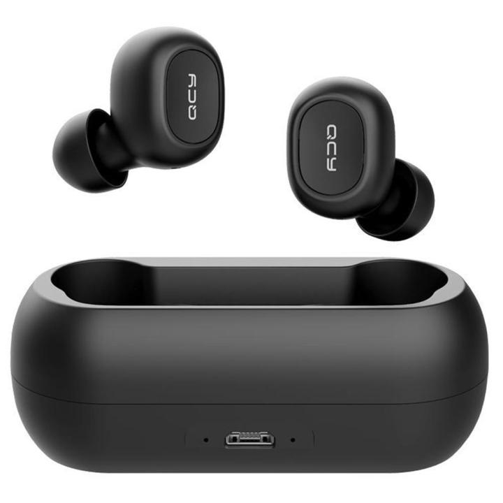 Qcy T1C Tws True Wireless Earphone Hifi Stereo Dual Mic Headphone With Charging Box - Bluetooth 5.0