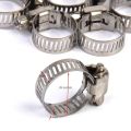 Stainless Steel Adjustable Gas Pipe Hose Pipe Clamps 10 Pcs Pack (Safety Clips). 