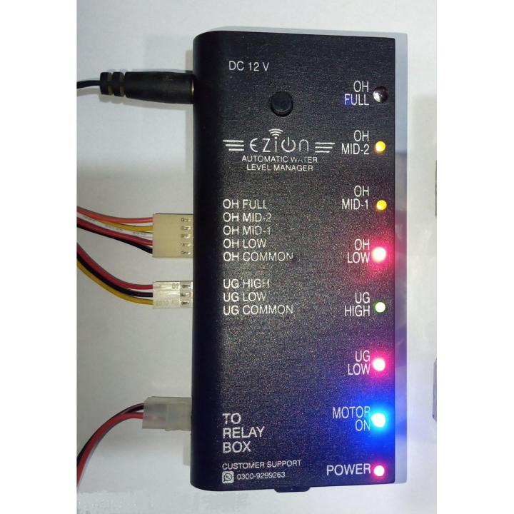 Ezion Automatic Water Level Manager | Overhead Tank Pump Controller | Smart Water Control System for Home & Commercial Use