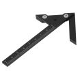Center Scribe Gauge Line Circle Marker 45 90 Degree Angle Finder Imperial Black. 
