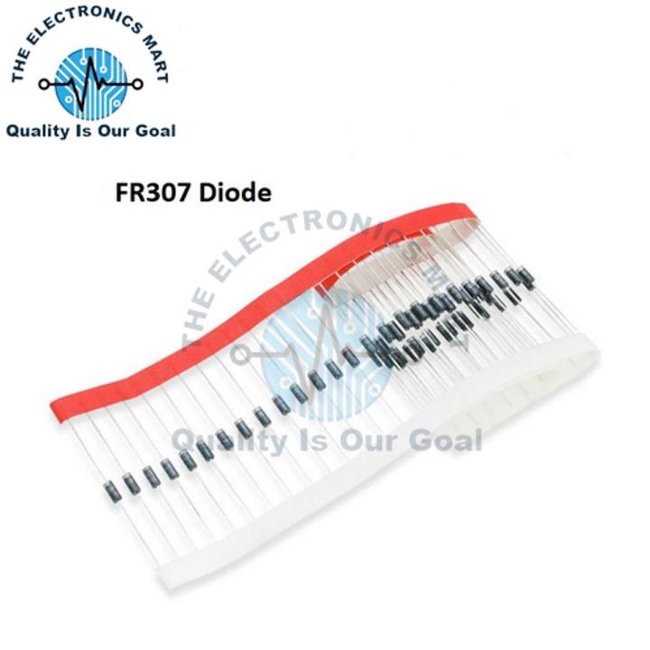25,50,100 PCS FR307 DO-41 In-Line High Voltage Fast Recovery Rectifier ...