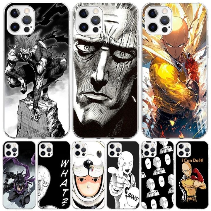 Anime One Punch Man Cover Phone Case For iPhone 11 14 Pro Max 15 13 12 Mini X 8 6S 7 Plus XS + XR 5S SE Call Mobile Coque