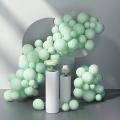 60pcs 10inch long Angori Green Pastel Balloons Matte Latex Balloon, Baby Shower Balloon, Bridal Shower, Wedding, helium balloons Macron Balloon without shinny. 
