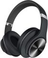 DOQAUS Bluetooth Headphones Over-Ear, 52 Hours Playtime, 3 EQ Modes, Noise-Isolating HiFi Stereo, Deep Bass, Microphone, Soft Earpads for Cellphone/PC (Black). 