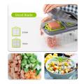 22 In 1 Multifunctional Vegetable Chopper Manual Chopper with Container Food Chopper Cutter. 