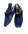 Peshawari Chappal Made Blue Leather Latest Fashion Design 2024 for Men. 