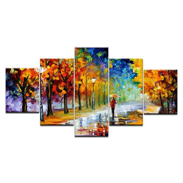 5 Piece Wall Frame Canvas Painting Poster Wall Art Home  Decoration Prints Poster Wall Art Home Décor For Living Room Decoration | 10006
