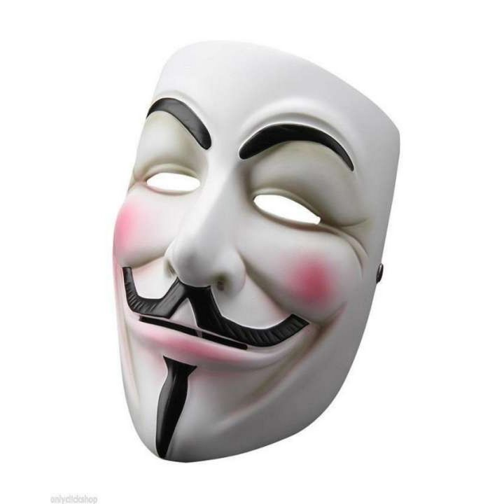 Vendetta Mask Anonymous Guy Mask for Kids Fun White Color