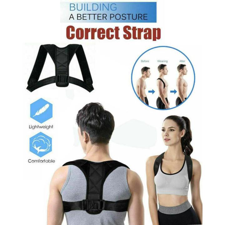 Adjustable Posture Corrector Belt for Men and Women – Comfortable Upper Back Brace, Back Straightener, Supporter, Strengthener for Back, Shoulder and Neck Pain Relief