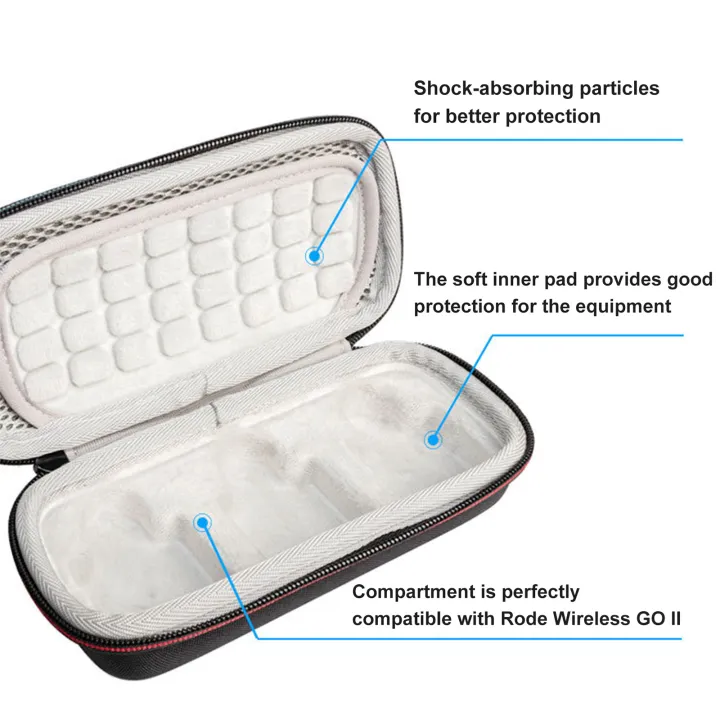 KOKKO%20Microphone%20Case%20Storage%20Bag%20Portable%20Shockproof%20Travel%20Organizer%20Compatible%20For%20Rode%20Wireless%20Go%20Ii%20Wireless%20Microphone%20-%20Image%209