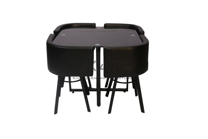Space Saving Dining Table Full Black - 4 person