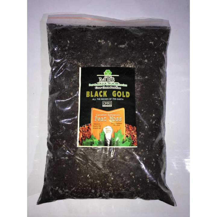 PEAT MOSS BLACK GOLD WITH PERLITE 1kg BAG IMPORTED