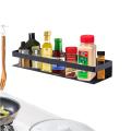 Wall Mount kitchen Accessories Spice Jar Storage Metal Bar Shelf Rack Organizer. 