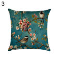 NYT Linen Flower Bird Tree Throw Pillow Case Cushion Cover Home Sofa Cafe Car Decor. 