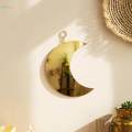 moon phase wall hanging mirror decor decorative. 