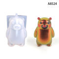 Fruit Snack Mold Bear Mold Silicone Mold For Candles Home DIY Gypsum Candle Aromatherapy Mold 3D Small Bear Candle Silicone Mold Bear Silicone Mold. 