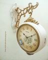 Retro Double Sided Wall Clock - Hanging Double Face Clock. 