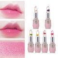 Jelly Flower Lipstick Change Color Lip Balm Moisturizing Crystal Color Gloss Nutritious Lip Lasting Waterproof Translucent. 