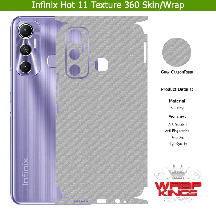 Infinix%20Hot%2011%20Skin/Wrap%20360%20Protection%20Sheet/%20Carbon%20fiber/%20Matte/%20Transparent/%20Lamination%20Back%20And%20Sides%20Included%20Camera%20Skin%20-%20Image%206