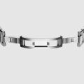 Ultra Thin Black Dial Stainless Steel Men's Watch Silver-tone A-UTB01. 