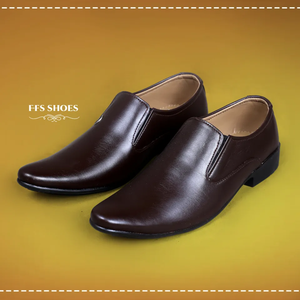 Formal leather shoes without laces hotsell