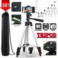 3110 Tripod Stand for Mobile Phones & Camera 360 Adjustable Tripod Stand Holder for DSLR Android IOS Best Stand for Bloggers Youtubers Ticktockers Video Maker Portable Scalable Pan Head Tripod Mount Bracket Holder Foldable Tripod Stand for Camcorders. 