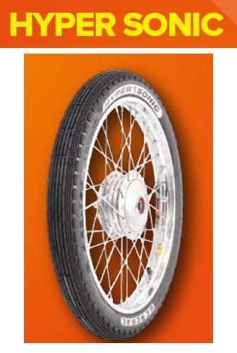 General Tyre Hyper Sonic Front Tyre and Tube for 70CC Motor Bikes