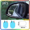 Rainproof Car Mirror Films Anti-Rain, Anti-Fog & Anti-Glare (2 Pc) Waterproof Films For Car / Bike Side Mirrors Glass Transparent. 