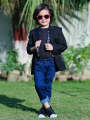 1 Yrs - 15 Yrs 2 PCS Coat Pant Suit for Boys Hex Black. 